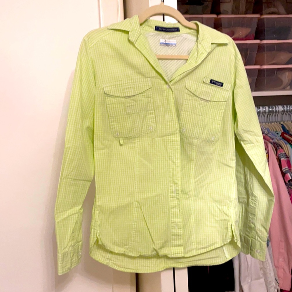 Green Gingham Columbia PFG